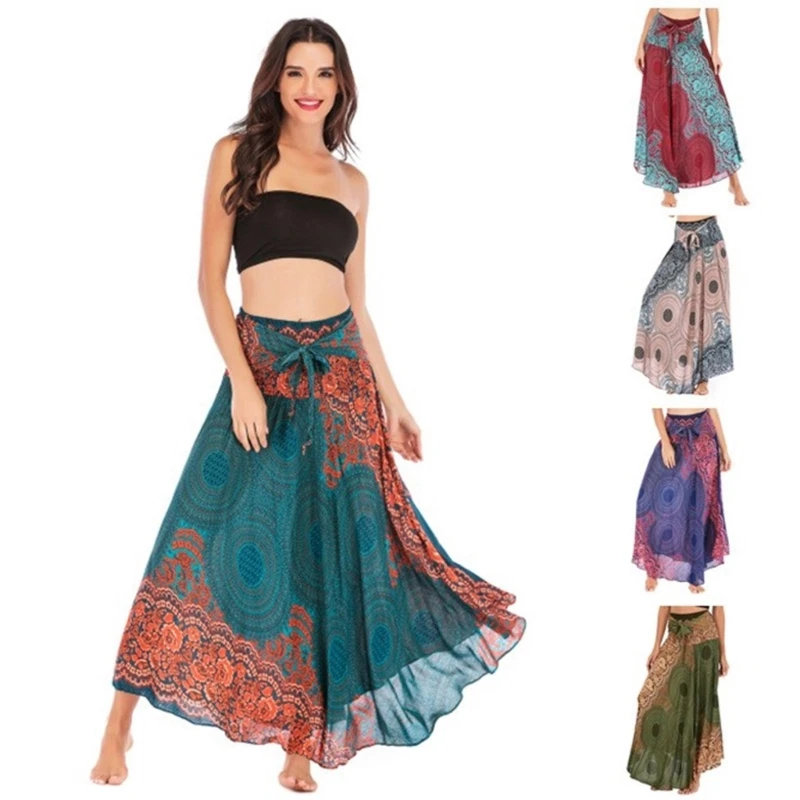 

Flowy Maxi Skirt Lightweight and Breathable Holiday Summer Skirt Perfect for Beach Parties and Casual Wear