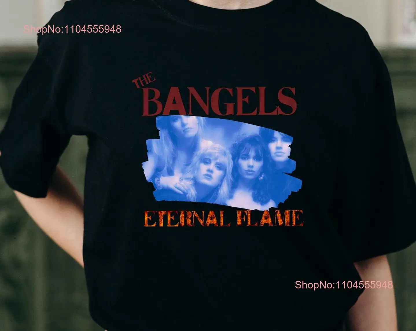 Camiseta de música retro Classic Lover's Eternal Flame 80's Pop Bangles de manga larga o corta
