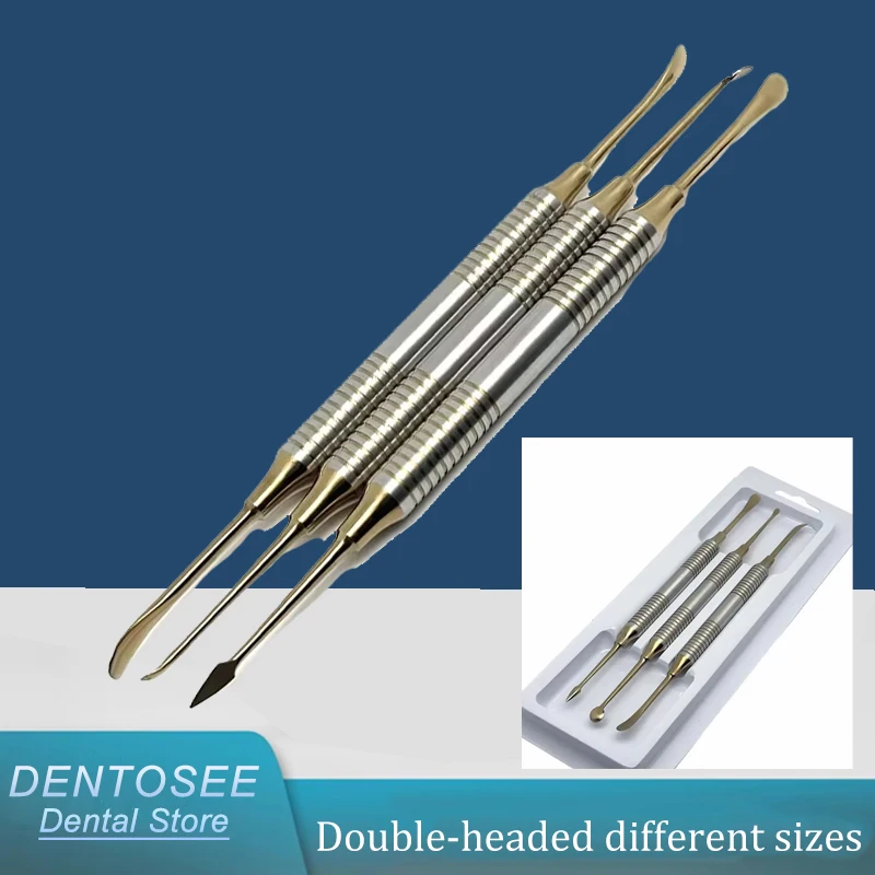 

Dental Implant Double Separator Stainless Steel Periosteal Elevator for Reflecting Retracting Titanium Implants Surgery Tools