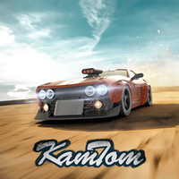 KAMTOM 4WD RC Car High-speed Simulation Lighting Remote Control Drift Car Model with Gyroscope Remote Control Toy for Adult Gift