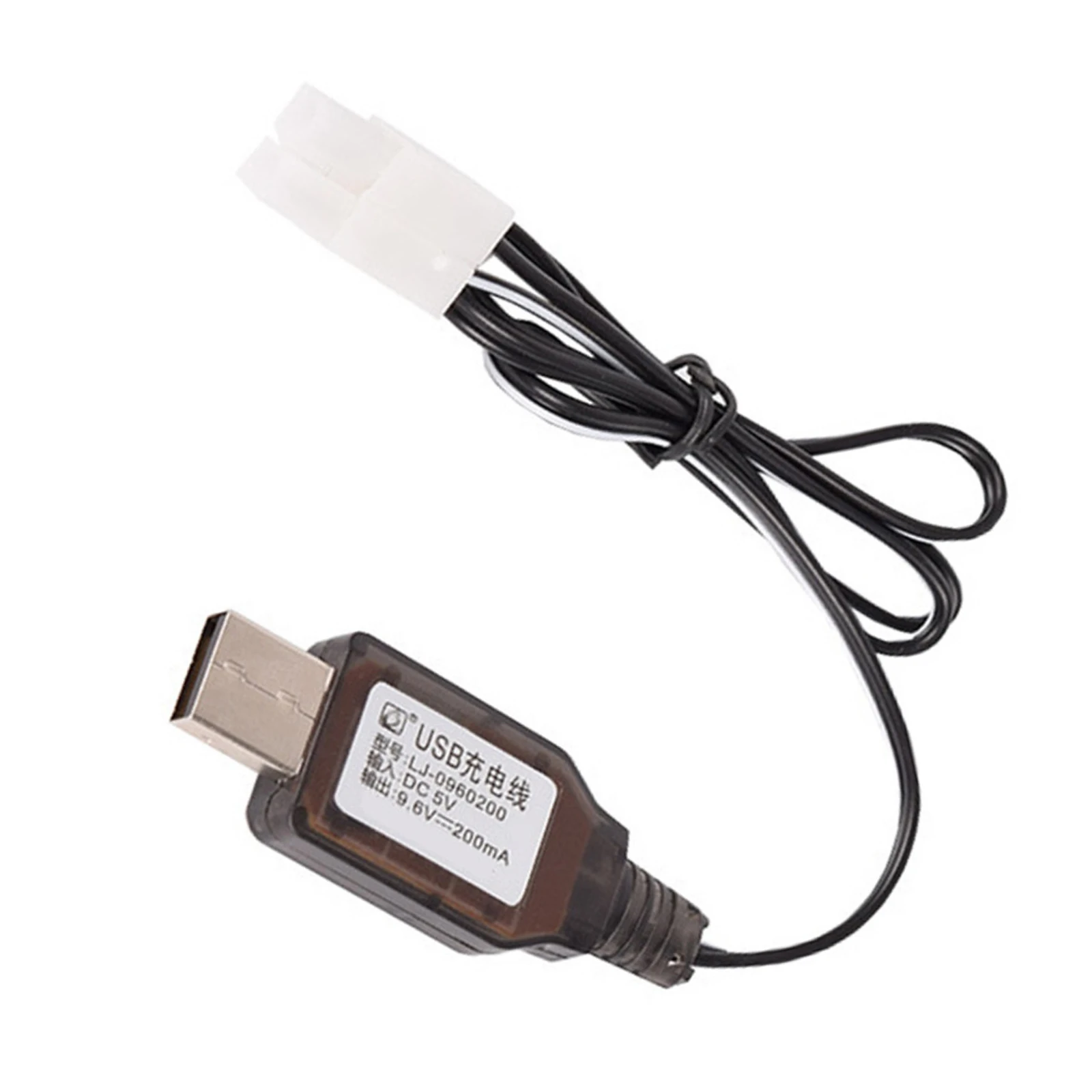 USB 9.6V 200mA NiCd/NiMH Battery USB Charger Connector Cable For RC Car Boat Accessories 60cm NiCd/NiMH Batteries Charger Cable