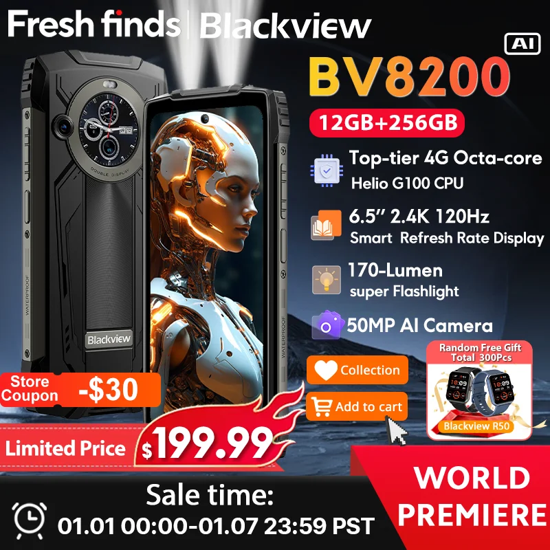 【World premiere】Blackview BV8200 Rugged phone 6.5