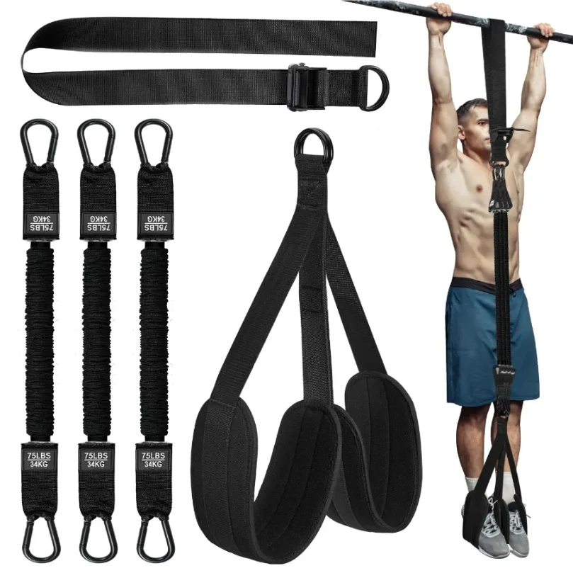 

Assisted Belt Pull Up Bands 75-300 LBS Multifunctional Assist Belt Strength Training Fitness Tools High Intensity Pull Up Band