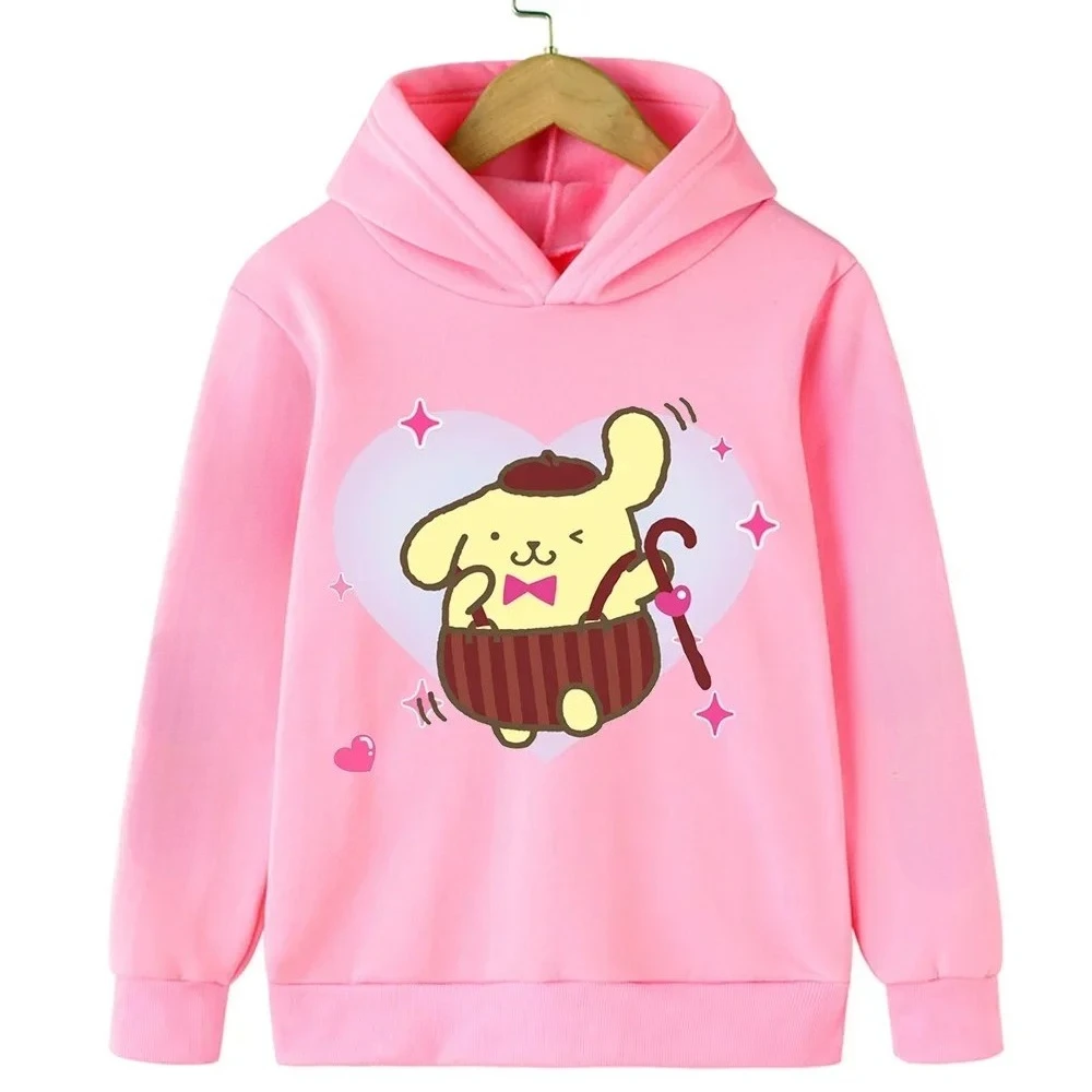 

Automne hiver cartoon mignon Sanrio Cinnamoroll imprimé décontracté confortable sweat à capuche enfants mode outdoor top