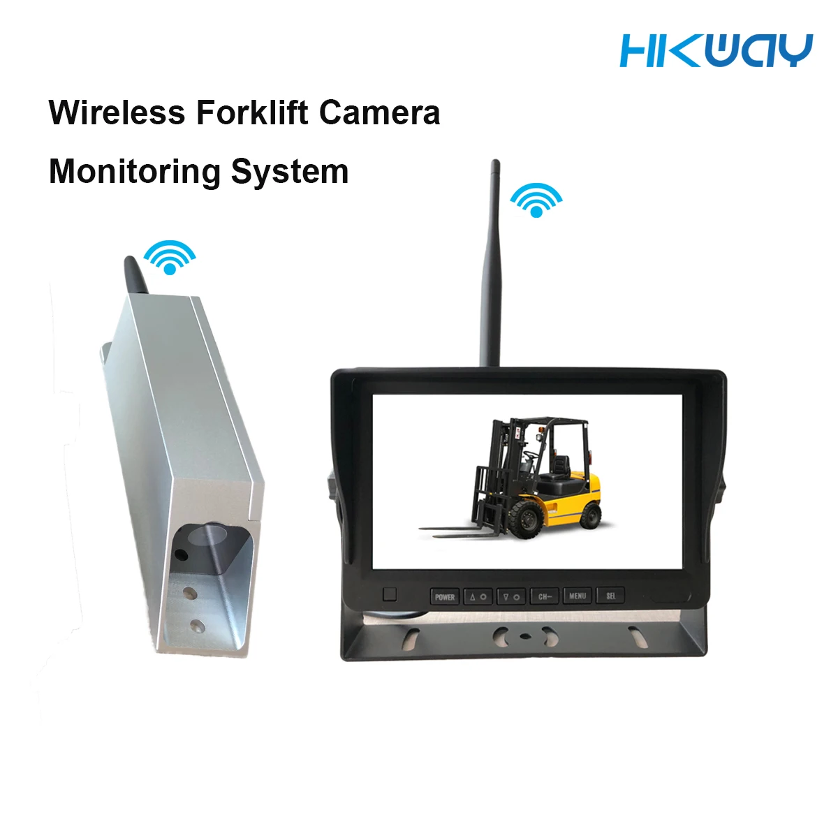 

Hikway Wireless Forklift Camera Monitoring System 7inch Wireless Monitor 720P Wireless Forklift Camera Safety Forklift Operation