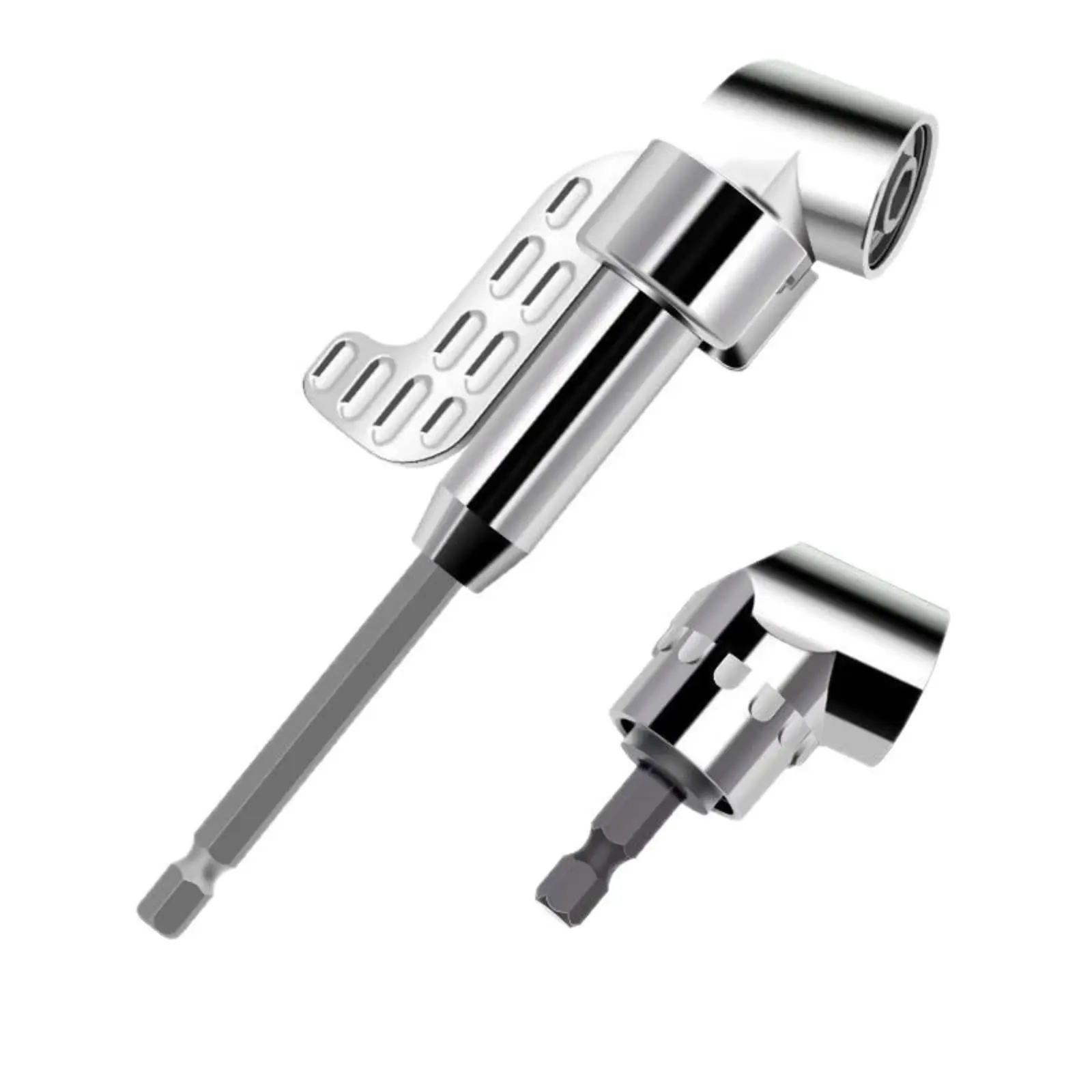 105 Degree Drill Adapter Tight Space Reach 105 Degree Angle Adapter Hex Shank Bit Holder Hard to Reach Spots for Small Gaps view 2