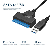 SATA to USB 3.0 / 2.0 Cable Up to 6 Gbps for 2.5 Inch External HDD SSD Hard Drive SATA 3 22 Pin Adapter USB 3.0 to Sata III Cord