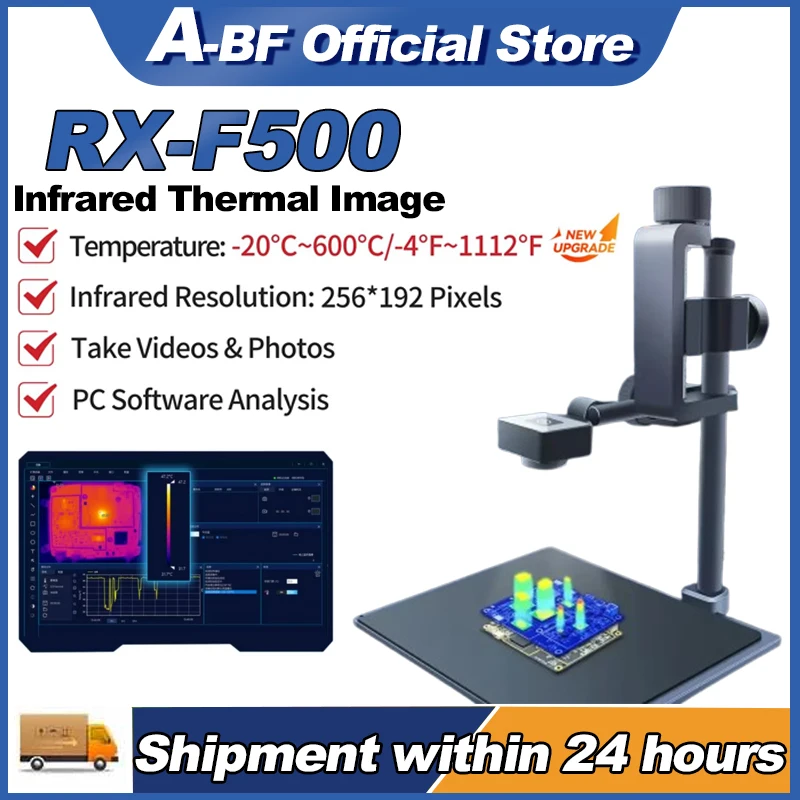 A-BF RX-F500 Wärme bild kamera Analysator 256*192 Leiterplatte Reparatur Test werkzeug 3D Infrarot Wärme bild kamera vs Qianli/Tooltop