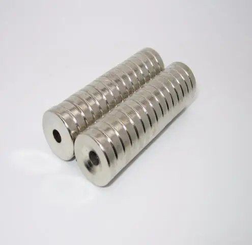 1/5/10/200 pz 25x5-5 magneti permanenti NdFeB forti 25*5mm foro 5mm magnete magnetico al neodimio svasato rotondo 25X5-5mm 25*5-5