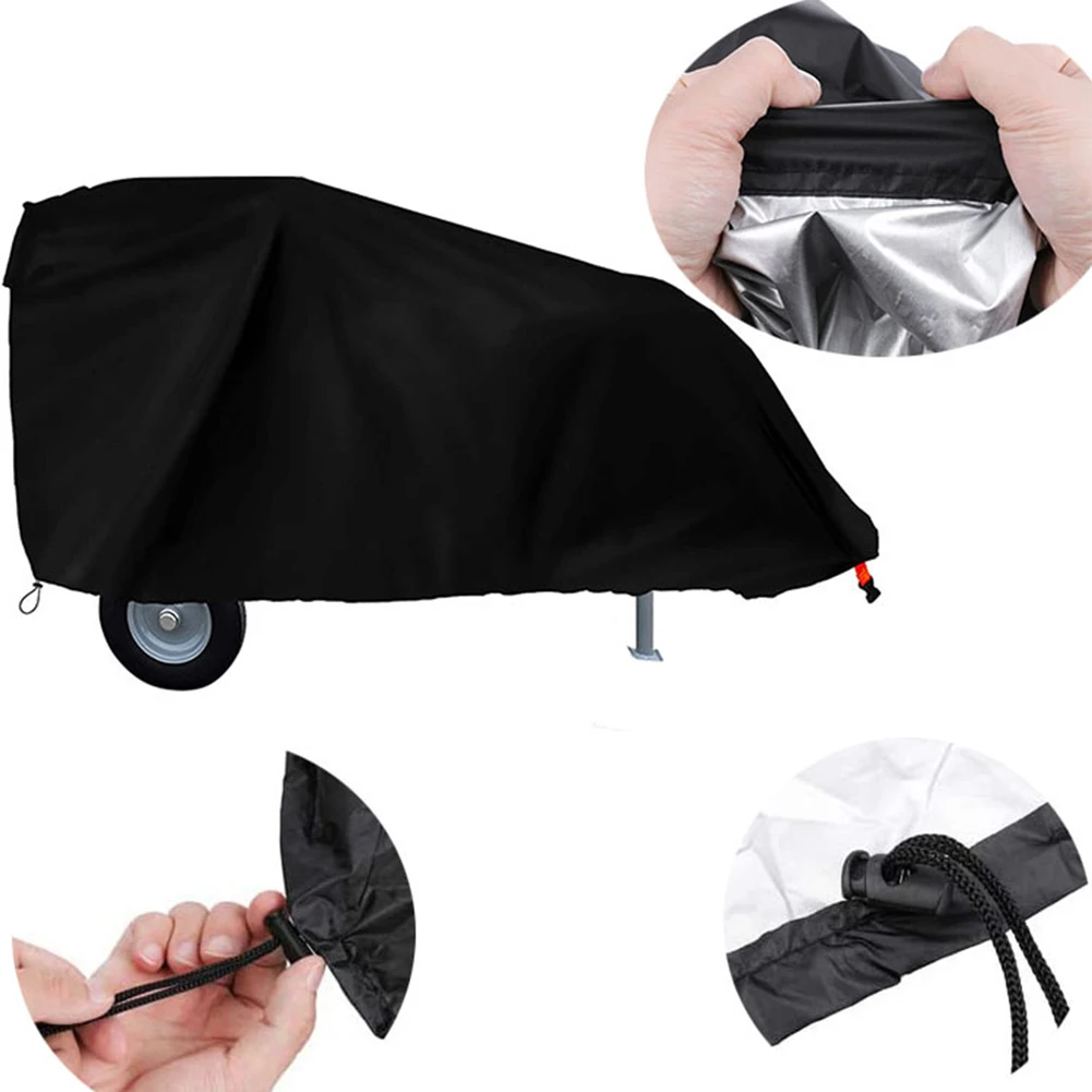 1pc Wood Splitting Machine Cover Log Splitting Machine Cover 420d Waterproof Dustproof Cover Adjustable Drawstring