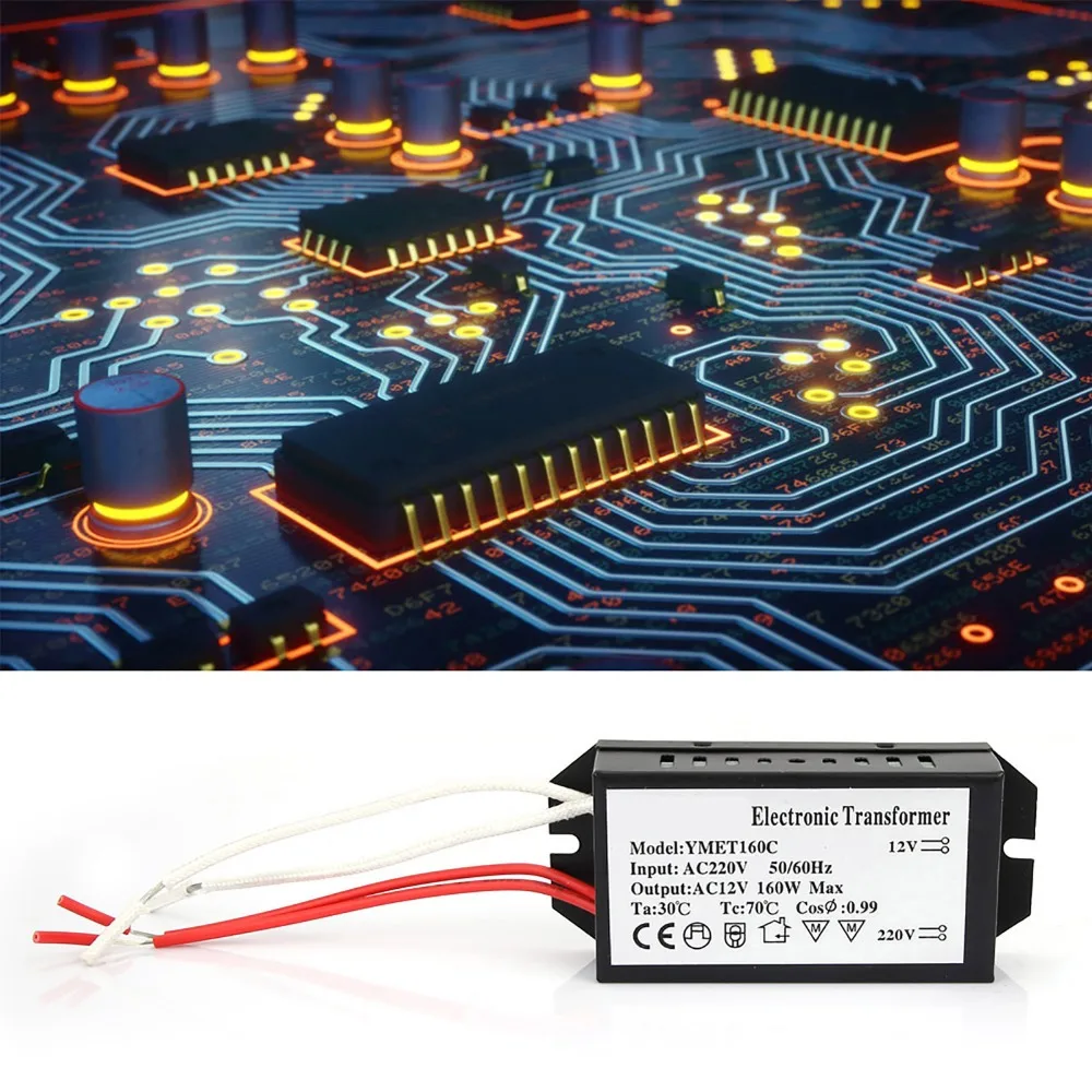 220V To 12V Electronic Transformer 60W/120W/160W Dimming Voltage Converter Segmentation Remote Control Smart Power Supply Driver