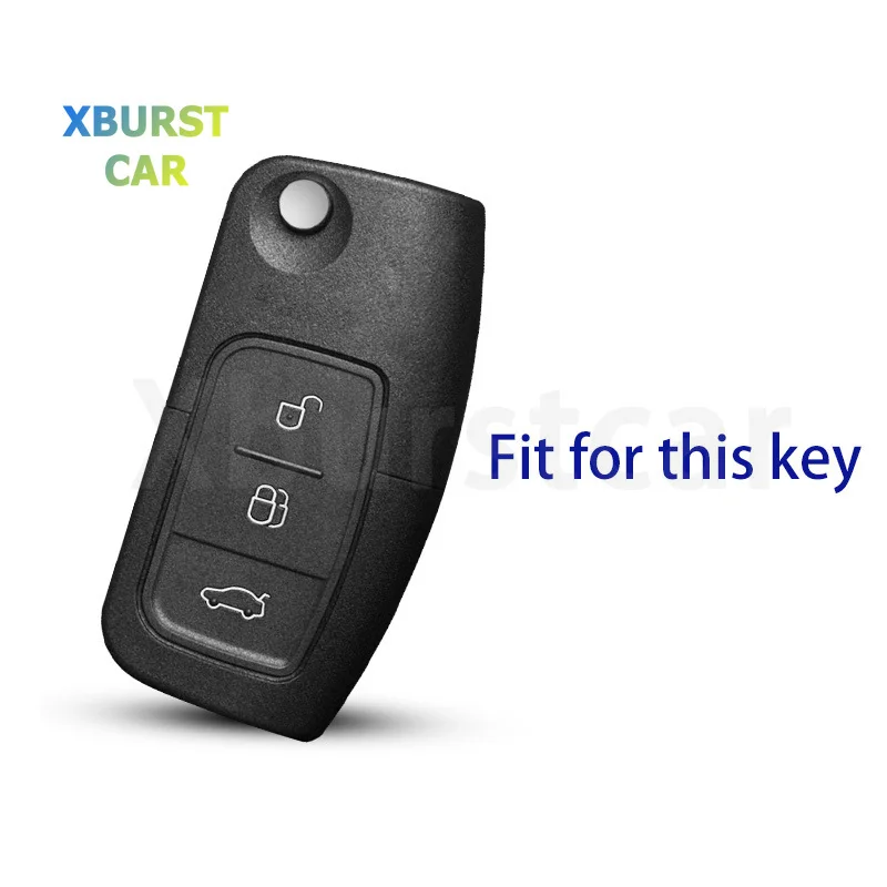 TPU Car Flip Folding Key Case Cover Shell Fob For Ford Focus 2 3 Ecosport C-Max S-Max Ka Mondeo Kuga Galaxy Fiesta Accessories