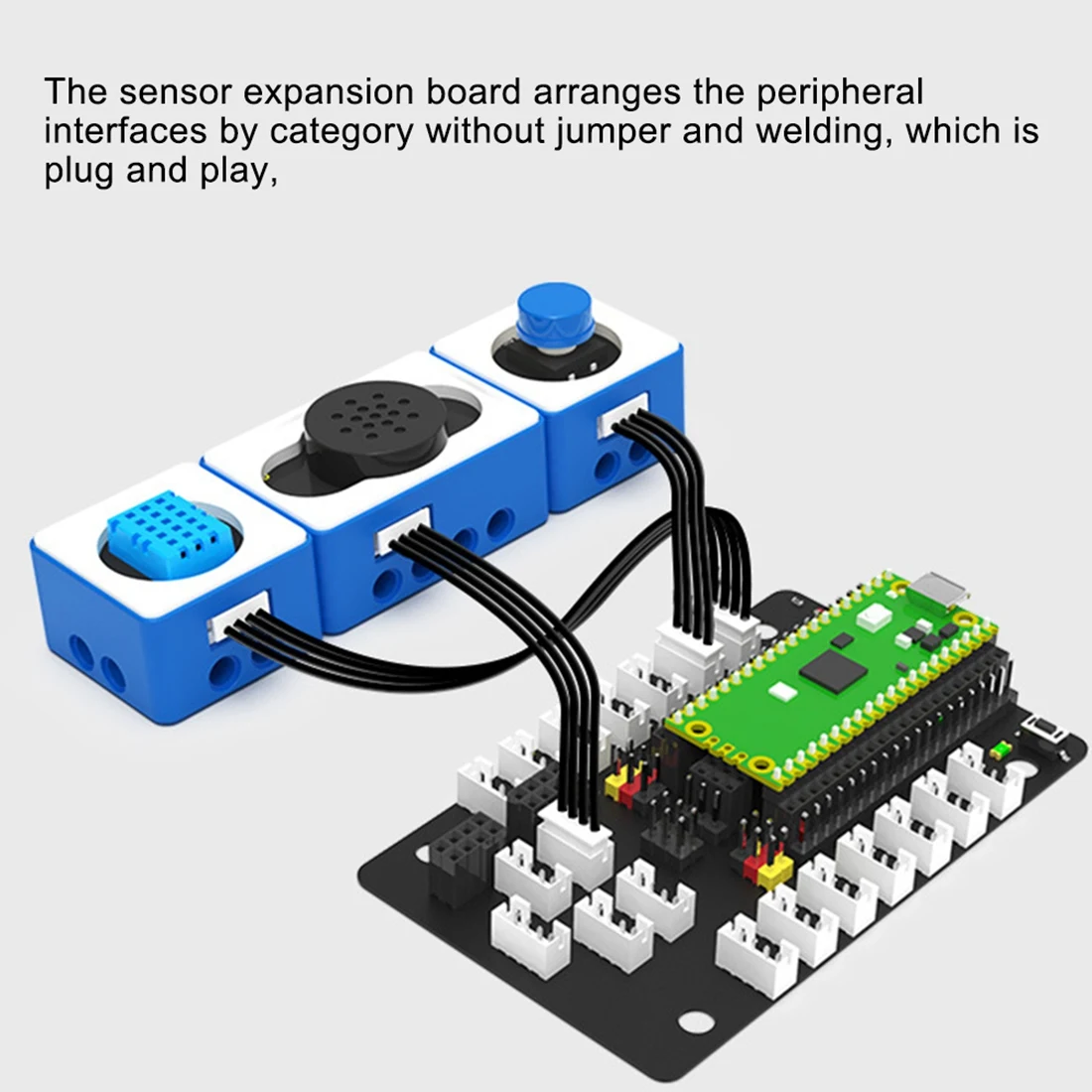 บอร์ดขยายเซ็นเซอร์พร้อมพอร์ต PH2.0 สําหรับ World of Module เข้ากันได้กับ BBC Micro: Bit Raspberry Pi