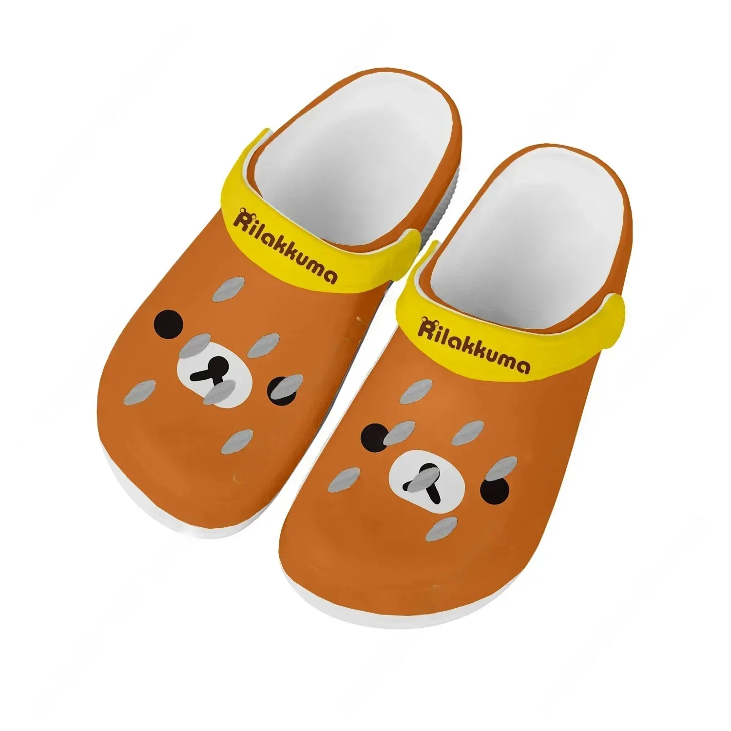 

Водные тапочки Rilakkuma для мужчин и женщин: удобные, модные, для дома и сада, с возможностью индивидуального дизайна, пляжные, дышащие, с отверстиями