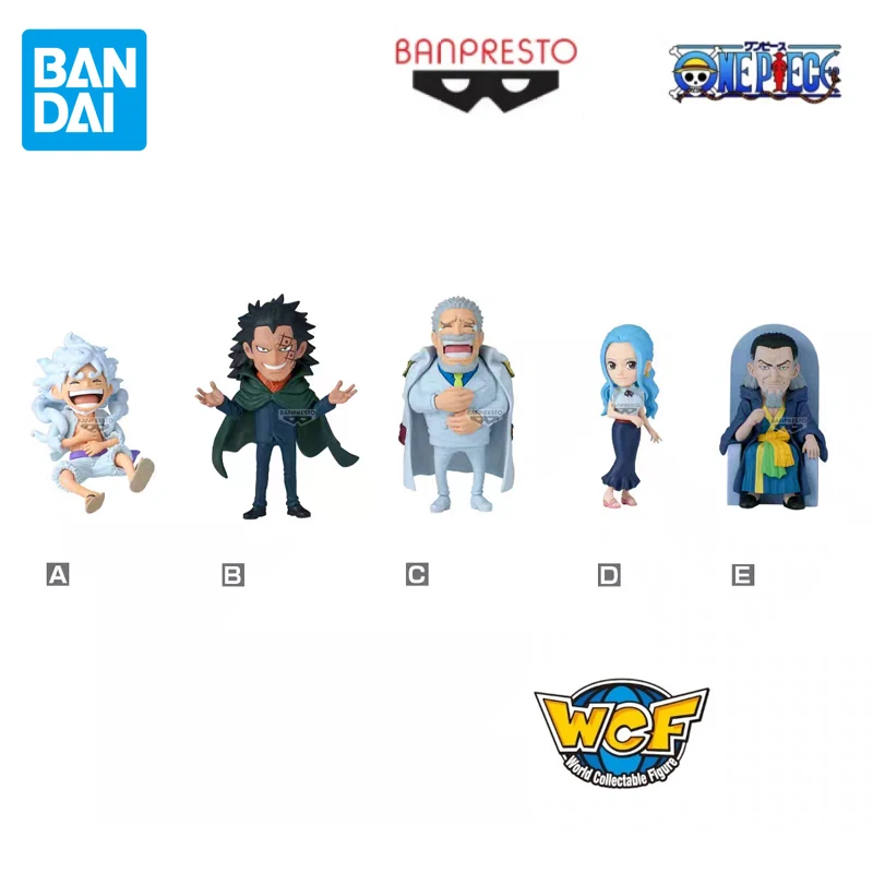 

BANDAI Original One Piece WCF Luffy Dragon Garp Vivi Revolutionary Army Parent Child Bloodline 1 Anime Action Figure Toys Gift
