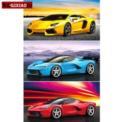 Dipinti con ricamo a diamante Pieno quadrato/rotondo Serie di auto sportive fresche Camera dei bambini Ragazzo Auto Punto croce Decorazione della casa Regalo