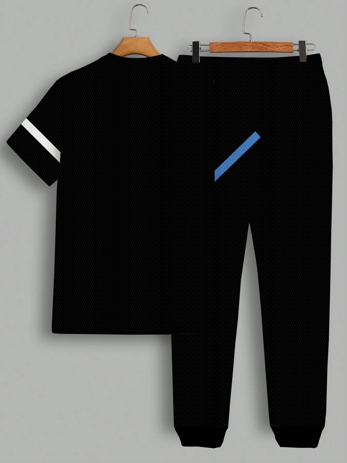 الرجال الصيف الربط رسالة مطبوعة نمط تنفس التجفيف السريع الأعلى العصرية لينة أعلى الشارع جولة الرقبة تي شيرت مجموعة