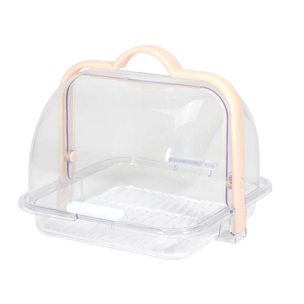 Contenedor de almacenamiento de botellas de leche para bebé, caja de secado, tapa transparente duradera, bandeja de drenaje desmontable, organizador de biberones, 1 Uds.