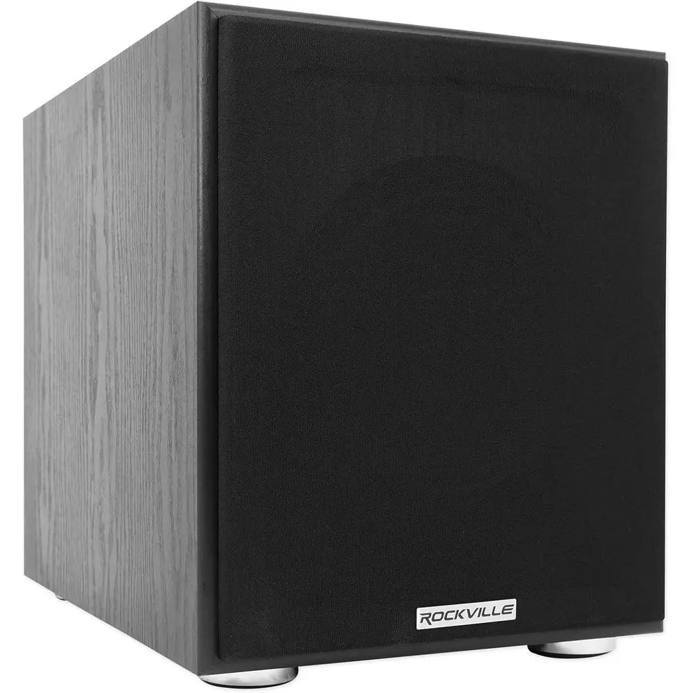 

Rock Shaker 8 Black, 8" Powered Subwooer, 400W, Deep Bass, Class-D Amp, RCA/Speaker Inputs, or Home Theater & Studio