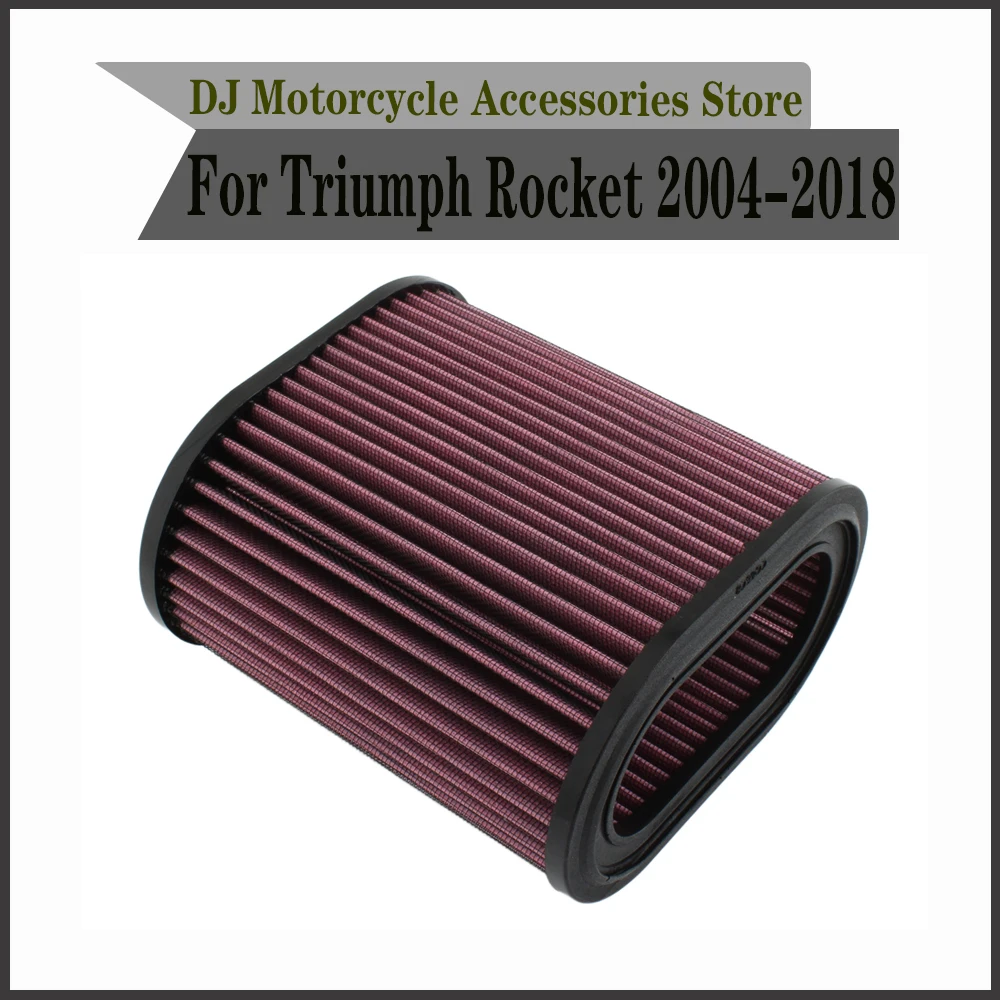 

High Flow Air Filter For Triumph Rocket 2004-2018 Motorcycle Replacement Intake Cleaner Element Accessories