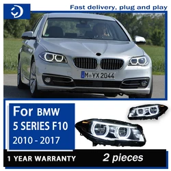 Headlight For BMW 5 Series F10 F18 LED Headlights 2010-2017 Head Lamp Car Styling DRL Signal Projector Lens Auto Accessories