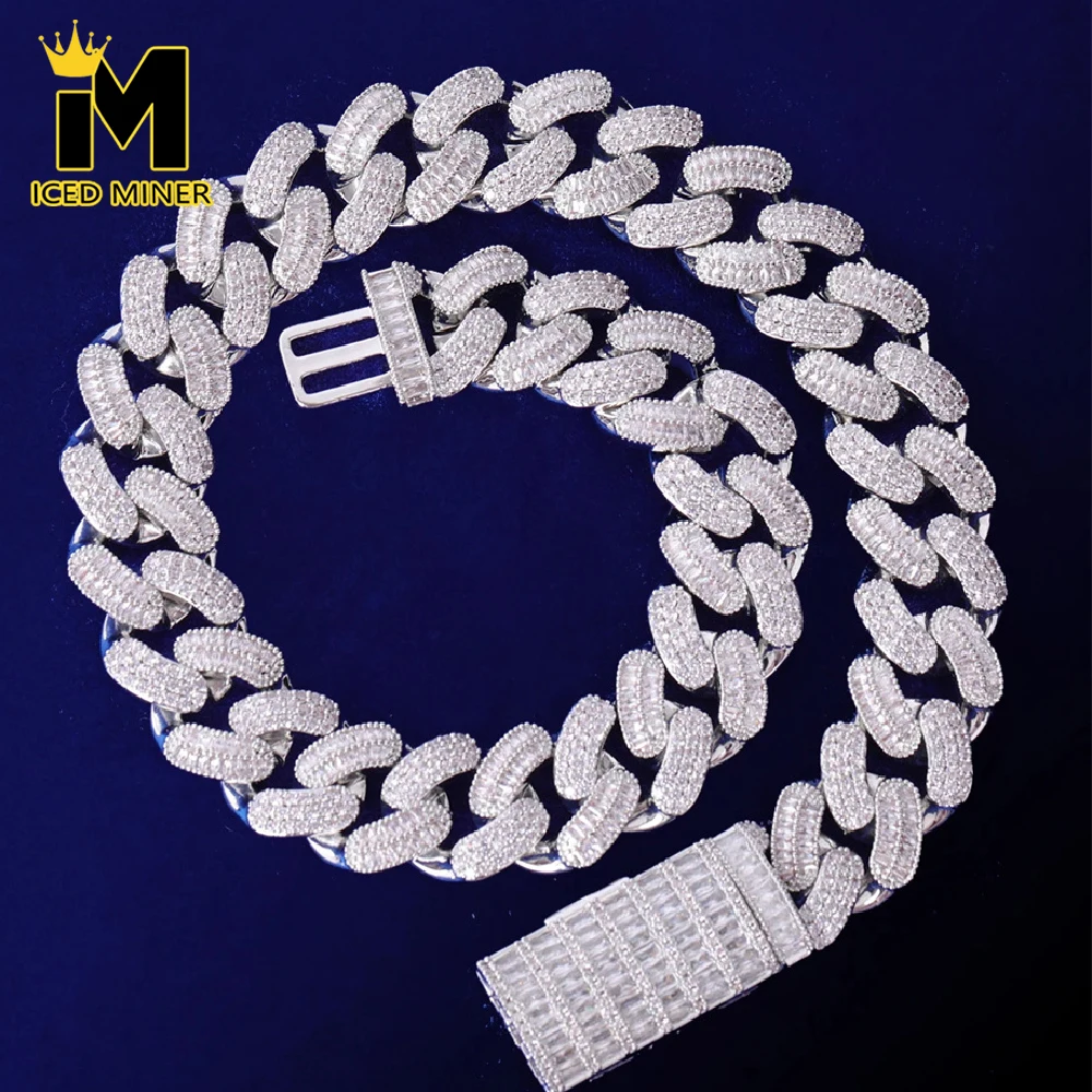 

Icedminer 20mm Bubble Chain Iced Out Cuban Link Chain Necklaces For Men Women Full Zircon Choker Hip Hop Jewelry Free Shipping
