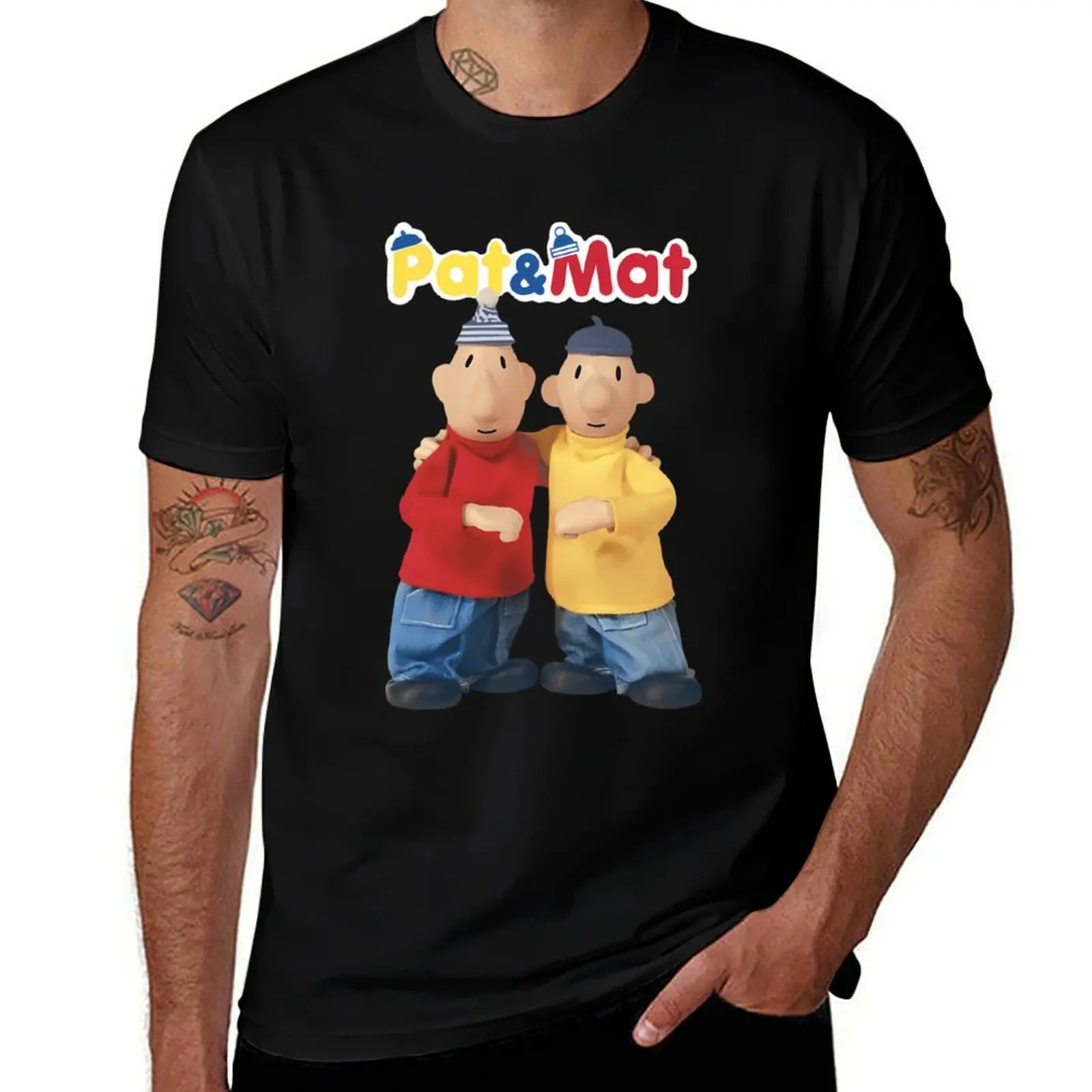 Pat Mat T-Shirt Active Sports Short Sleeve Cotton Shirt T-Shirt