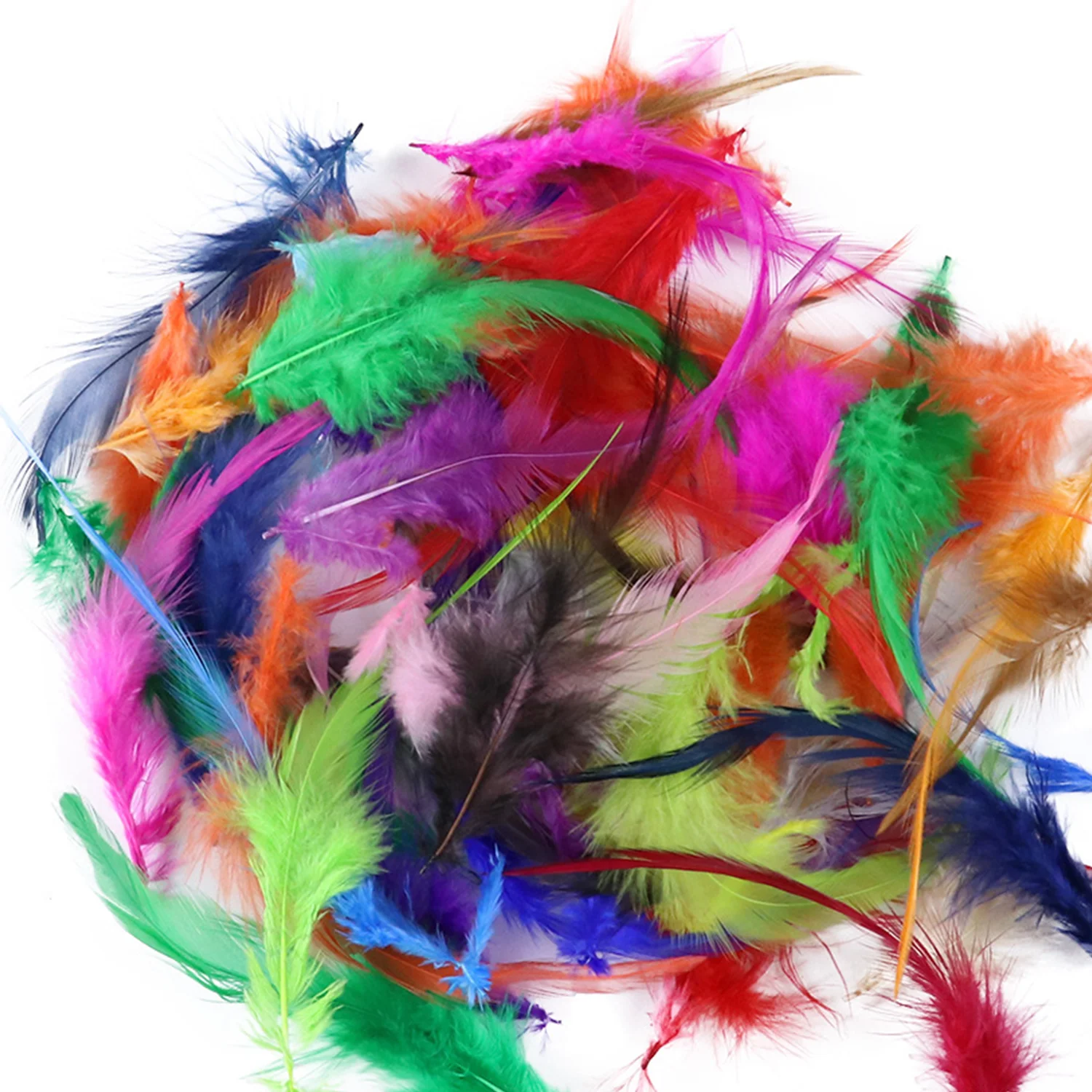 

Rooster Chicken Feather Decorative Plume Accessories DIY Carnival Clothing Fabric Trim 4-6inch Making Home Decor 2000pcs