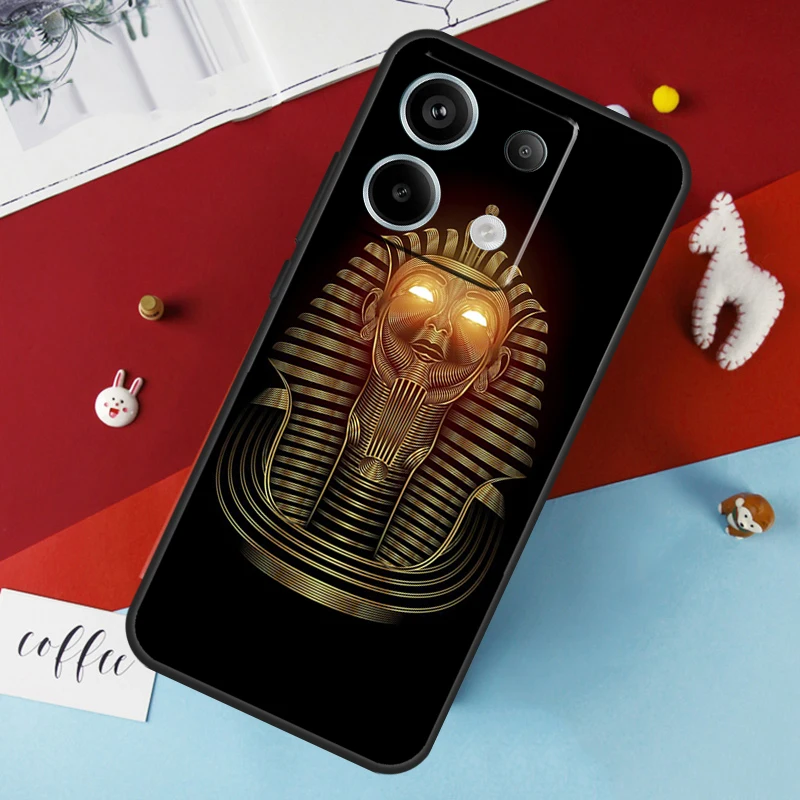 Egypt Egyptian Pharaoh Case For Xiaomi Redmi 12 13C 12C 10C 9C Redmi Note 13 9 10 11 12 Pro 9S 10S 11S 12S Cover