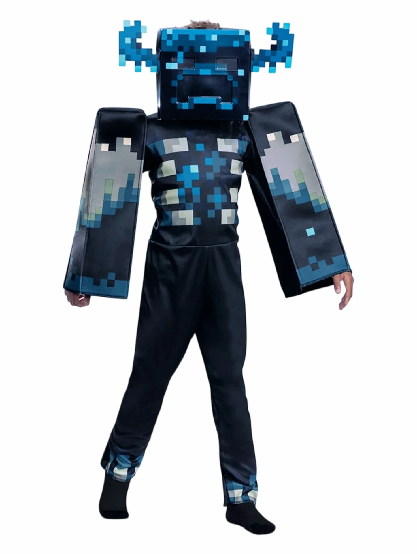 Kids Games My World Cosplay Halloween Costumes Diamond Armor Series Jumpsuit with Mask for Girls Boys Party Carnival Wear view 4