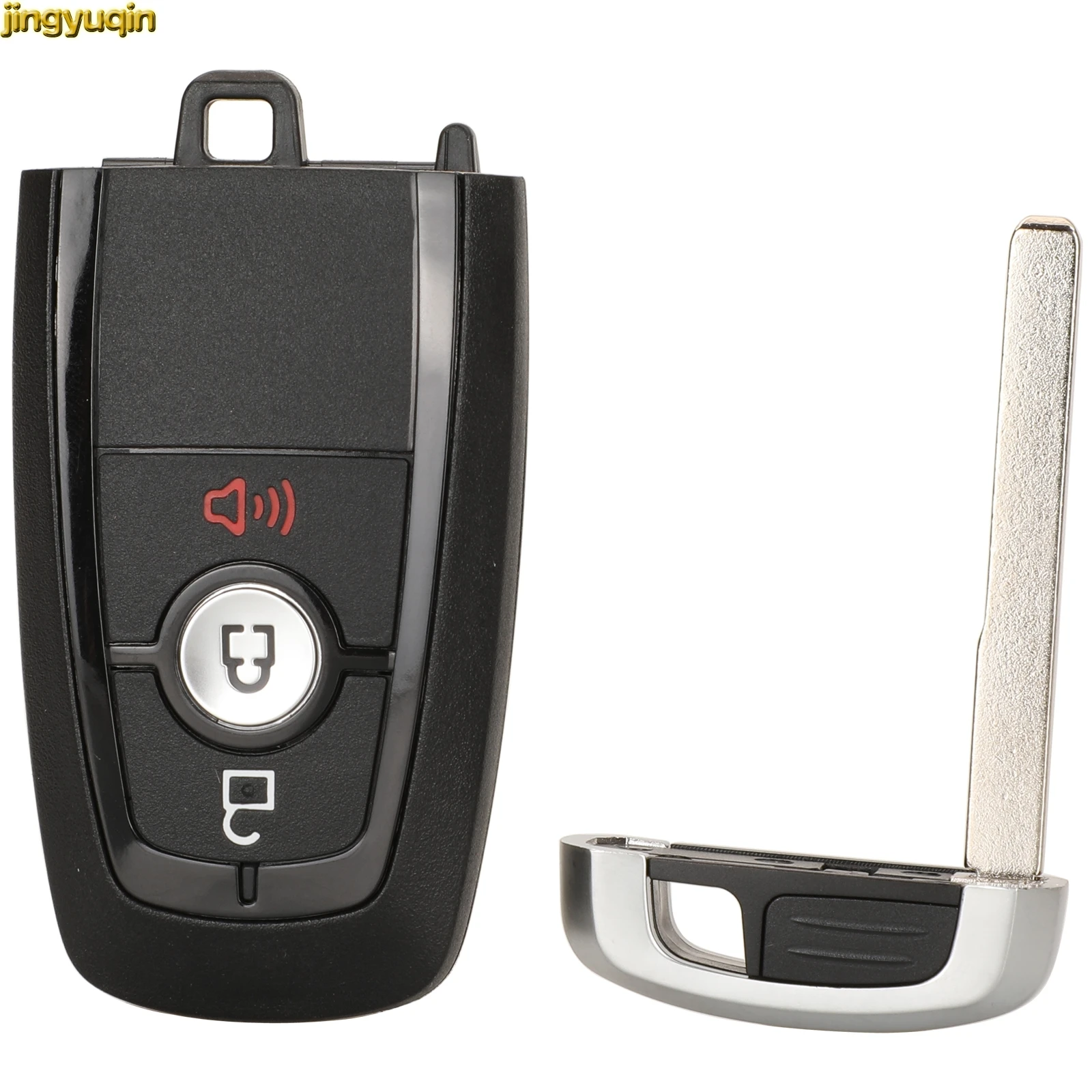 Jingyuqin Remote Car Key Fob Control 315MHZ ID49 Chip ASK For Ford Bronco EcoSport Edge F-150 Ranger 2017-2020 Original Factory