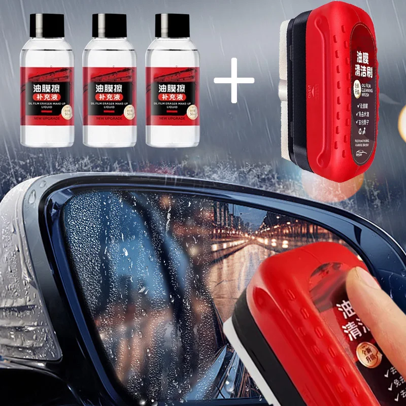 

Automotive Car Oil Film Cleaning Brush Car Windshield Glass Oil Film Cleaner Glass Cleaning Brush for Car Window Auto Detailing