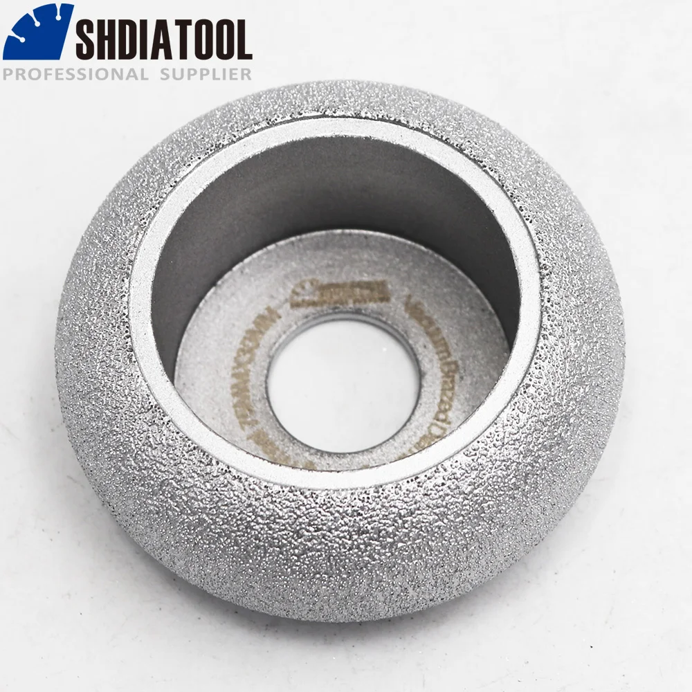 

SHDIATOOL 75mmx30MM Vacuum Brazed Diamond Convex Grinding Wheel Used Dry or Wet Diamond Discs