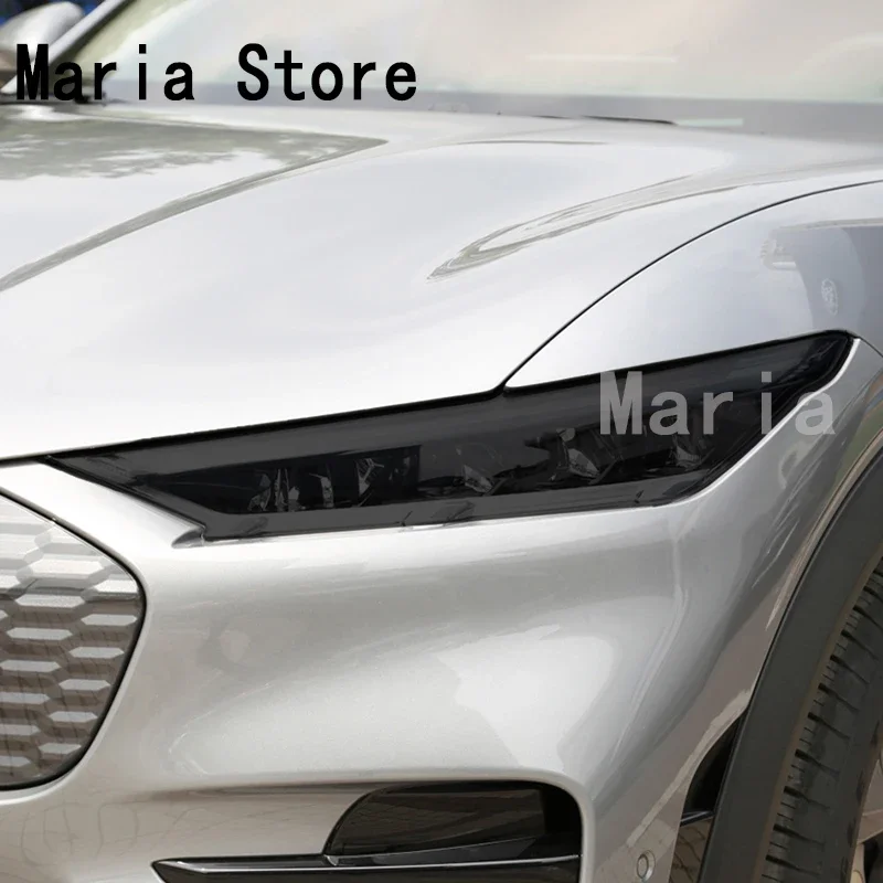 

For Mustang Mach E 20212023 Headlamp Restoration Transparent Black TPU Repair Sticker Car Headlight Protective Film Accessories
