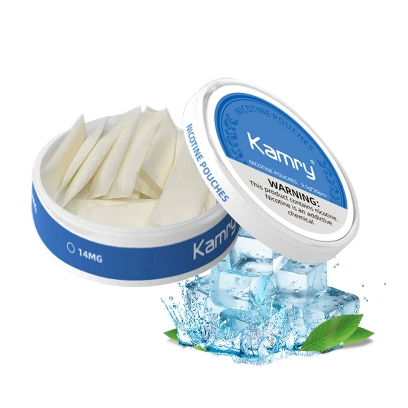 أكياس كامري نيكوتين 14 ملغ تحتوي على أكياس مضغ بنكهة الفواكه الطبيعية