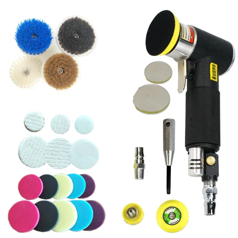 

Orbit Air Sander Mini Portable Pneumatic 2"/3" Grinding Machine Set for Car Polishing High Speed Air Powered Polisher Air Tool