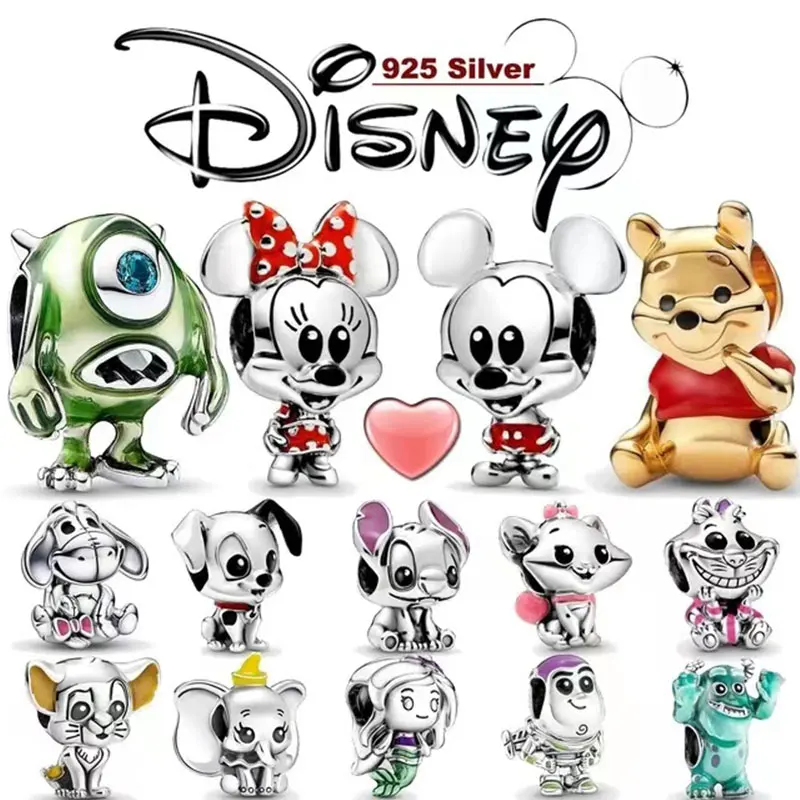 

The new fashionable 100% S925 sterling silver Disney All-Star pendant beads are perfect for creating original DIY bracelets and