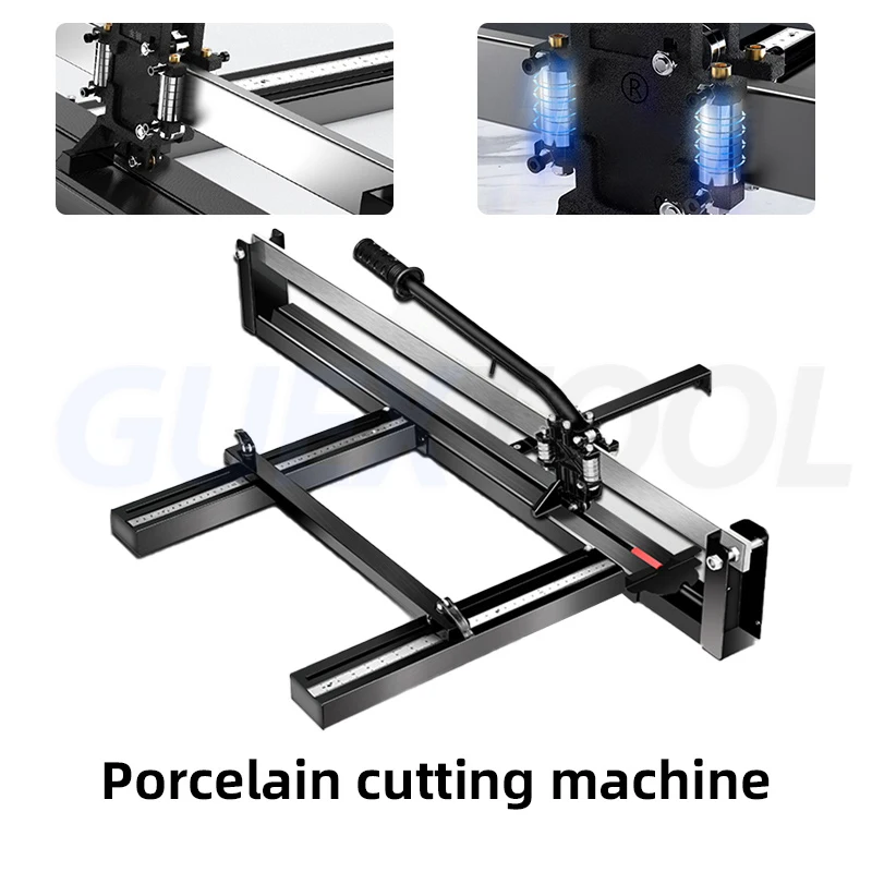 Taglierina per piastrelle in ceramica da 1200MM coltello a spinta Laser manuale utensile da taglio per piastrelle per pavimenti domestici da tavolo