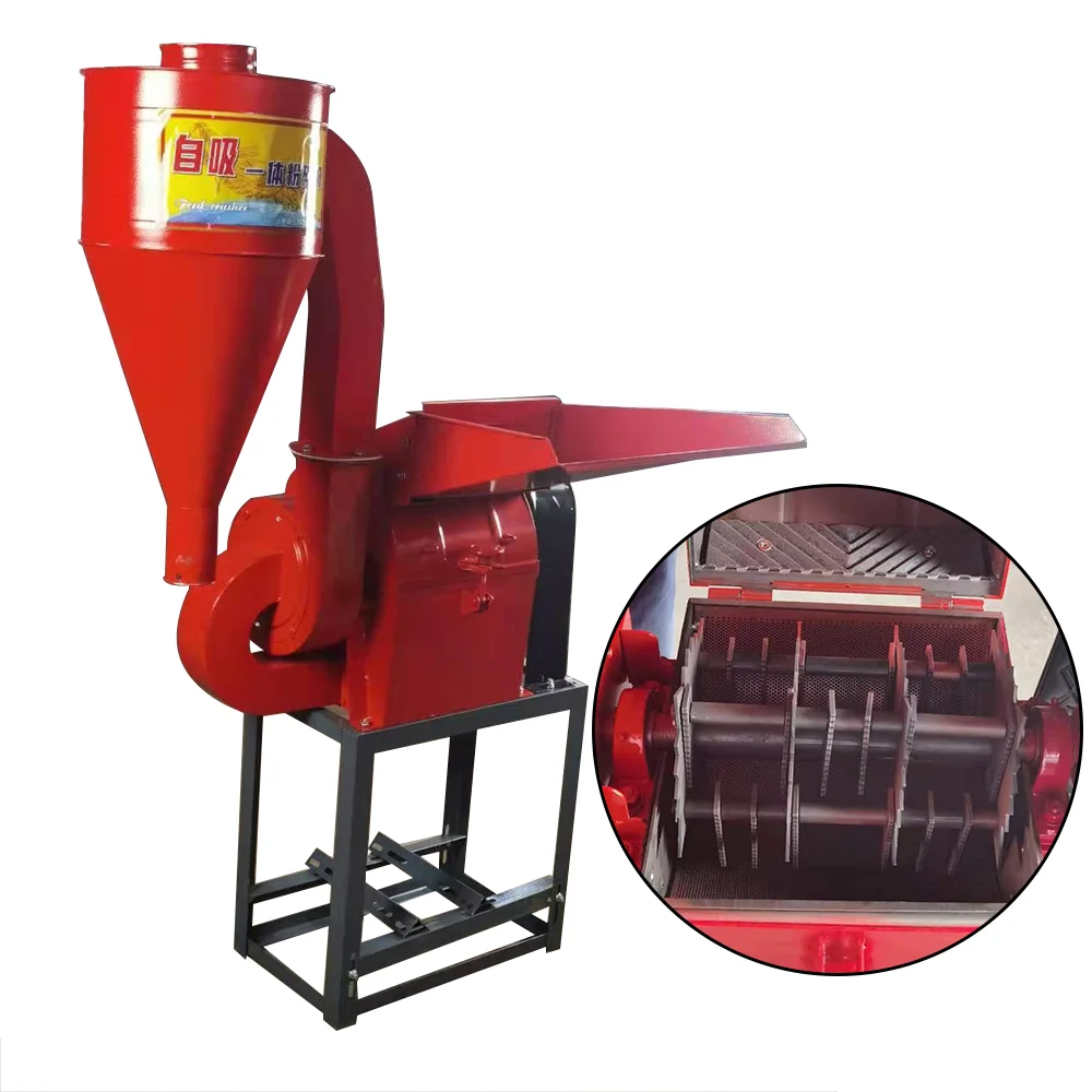 

2021 Hot-sale 500kg/h Animal Feed Hammer Mill Crusher Hammer Mill Machine For Poultry Farm