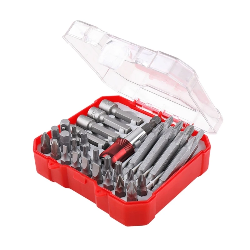 34pcs 1/4 Screwdriver Bit Set Star Screw Driver Bit for Home & DIY Projects