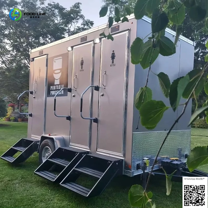 Customized Portable Toilet And Shower Room Wedding Event Toilet Trailer Portable Toilet Manufacturer
