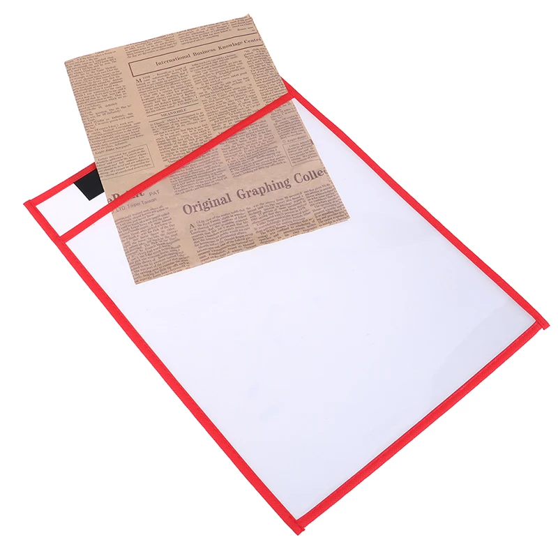 Juguete de rompecabezas para adultos, bolsa de cepillo seco transparente de PVC reutilizado, juguete para escribir y dibujar, 1 unidad