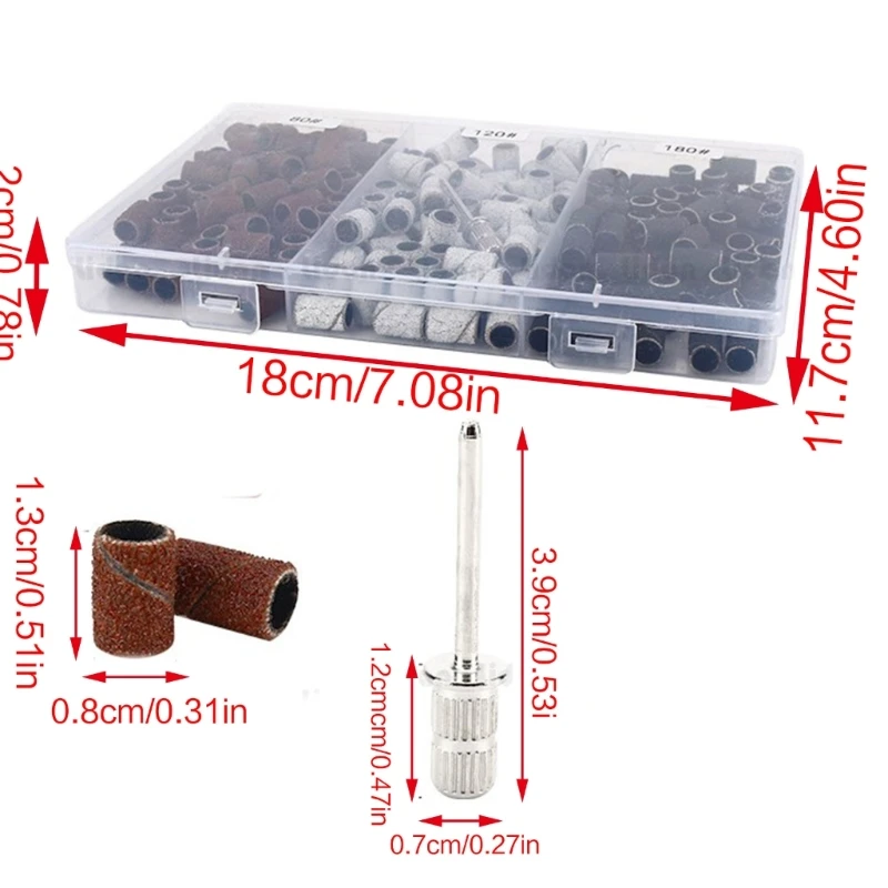 Q1QD – ponceuses à ongles électriques, grain 80/120/180/240, forets professionnels