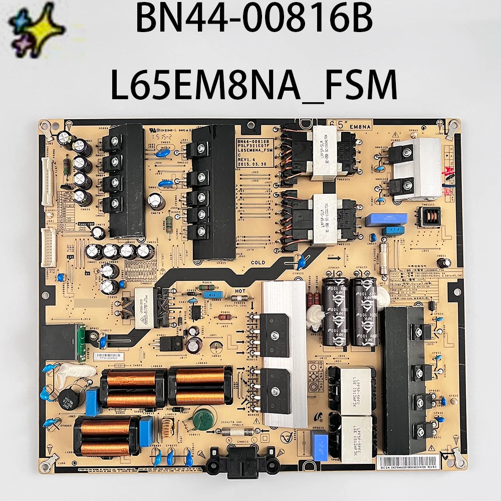 

BN44-00816B = BN44-00816A L65EM8NA_FSM Power Supply Board is for UA65JS9800 UA65JS9800JXXZ UA55JS9800JXXZ UE55JS9000T UN55JS9000