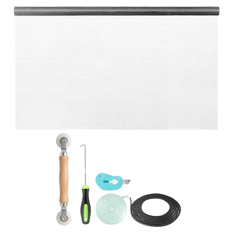[NEWA76K!】 Window Screen And Screen Door Mesh Repair Kit, High Light