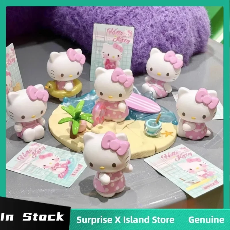 

Новый Sanrio Hello Kitty Wishing You Every Happiness Series слепая коробка игрушки Kawaii фигурка Hello Kitty для девочек подарок-сюрприз