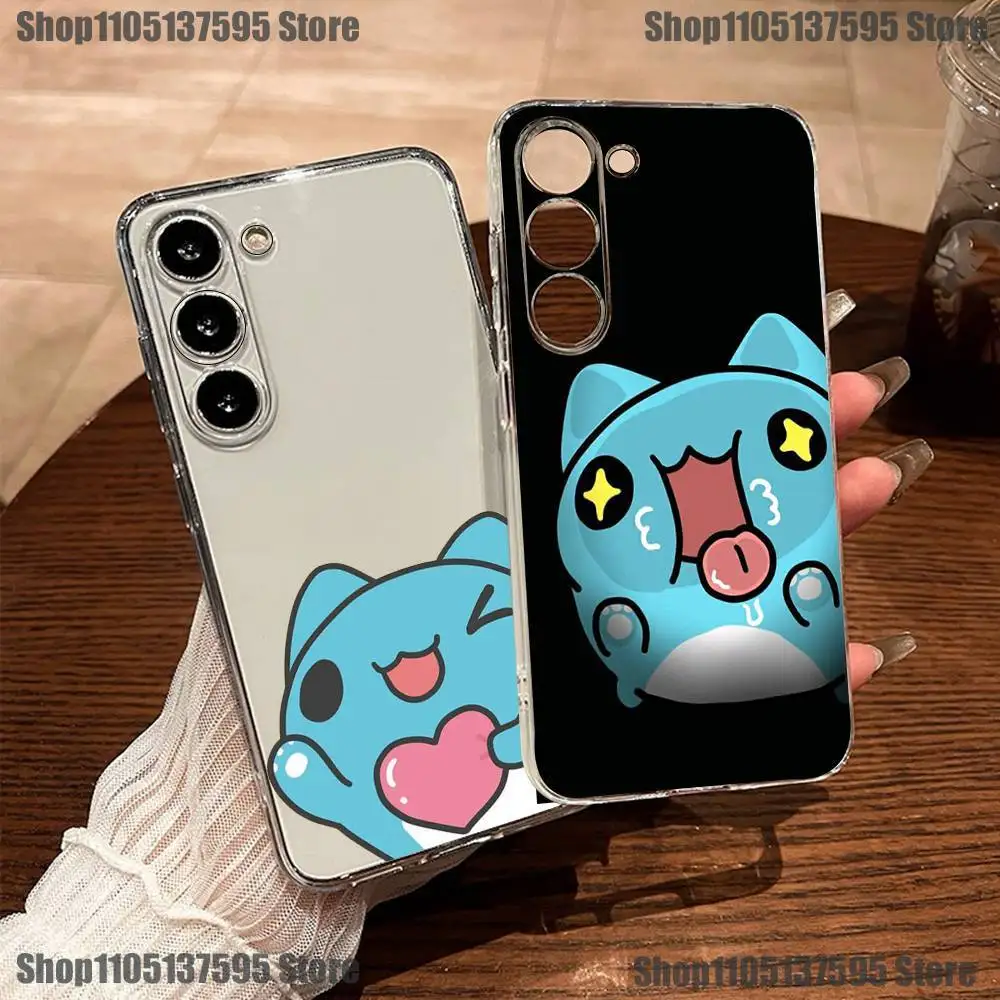 

Cute B-Bugcat Capoo Phone Case For Samsung S30,23,21,22,20, FE lite,S10,9,8,7 PIus Note20ultra Soft Transparent