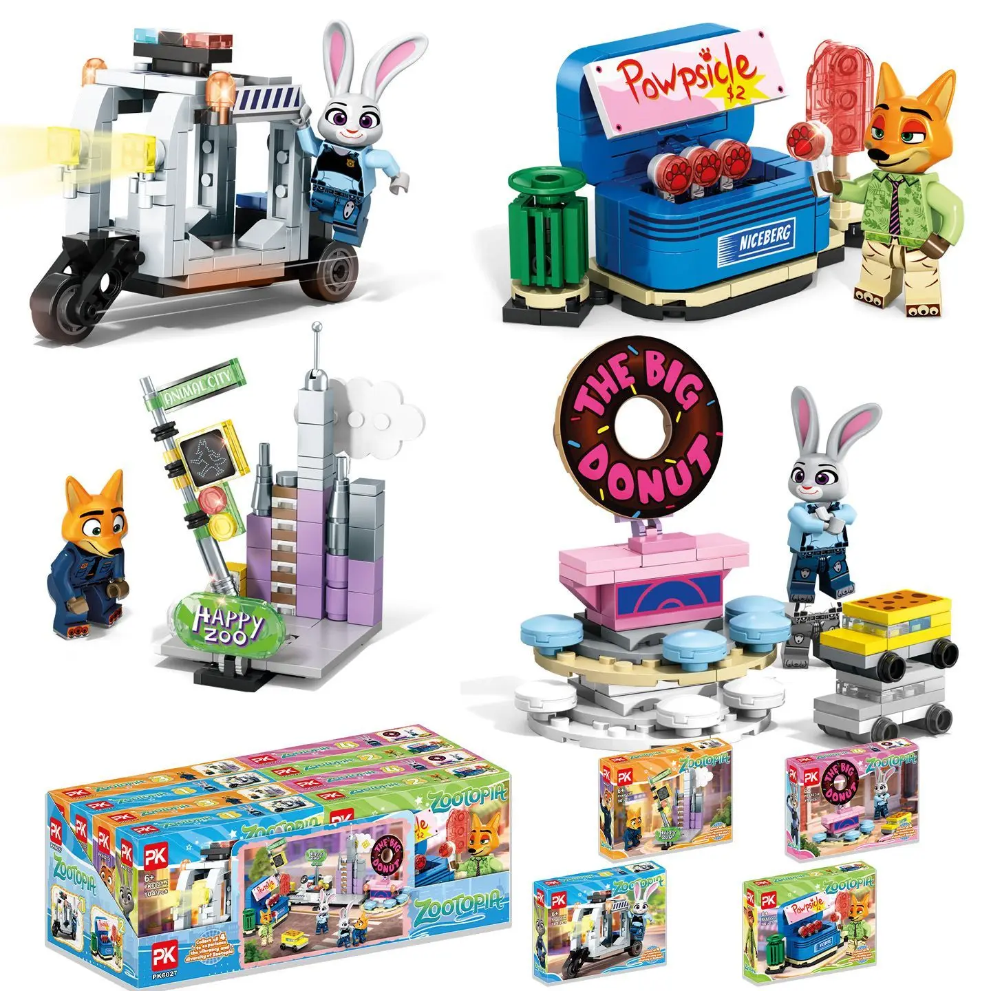 Zootopia 2 Building Blocks Anime Figures Judy Nick Chief Bogo Cartoon Figrues Bricks Children Assembly Toys Model Christmas Gift