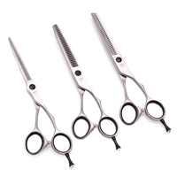 Professional Hair Scissors 5.5'' 6'' AQIABI Japan 440C Barber Scissors Cutting Shears Thinning Scissors Reversed Teeth A9201