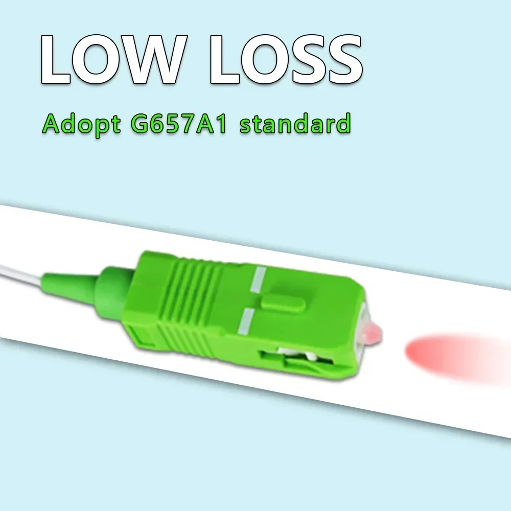 OPTFOCUS Splitter PLC SC APC 1 x8 1 x16 FTTH Splitter in fibra ottica SM 0.9mm 1m cavo connettore SC/APC